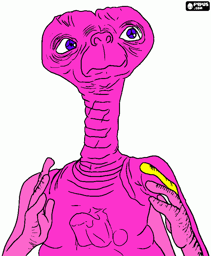 ET from Katie coloring page