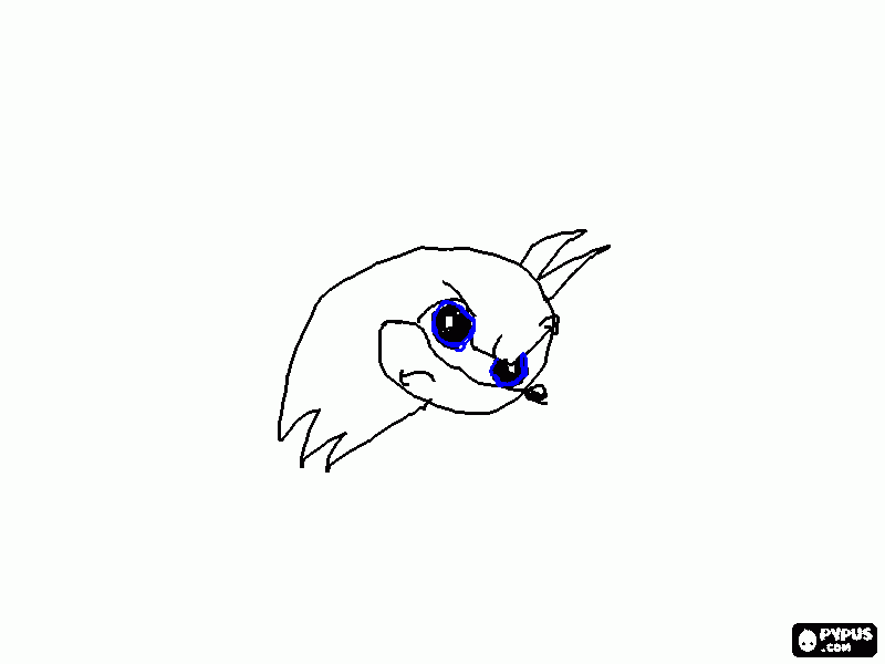 Face of Blade the hedgehog,from Super smash brothers flash. coloring page