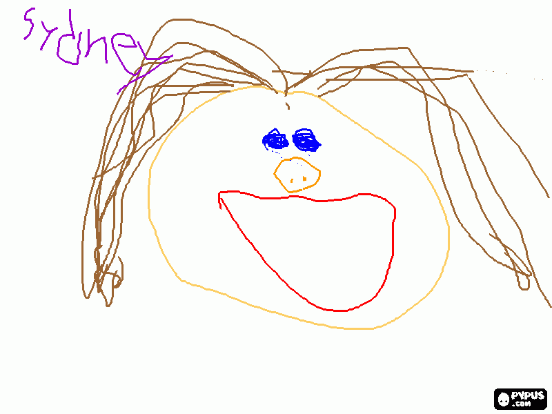 face coloring page