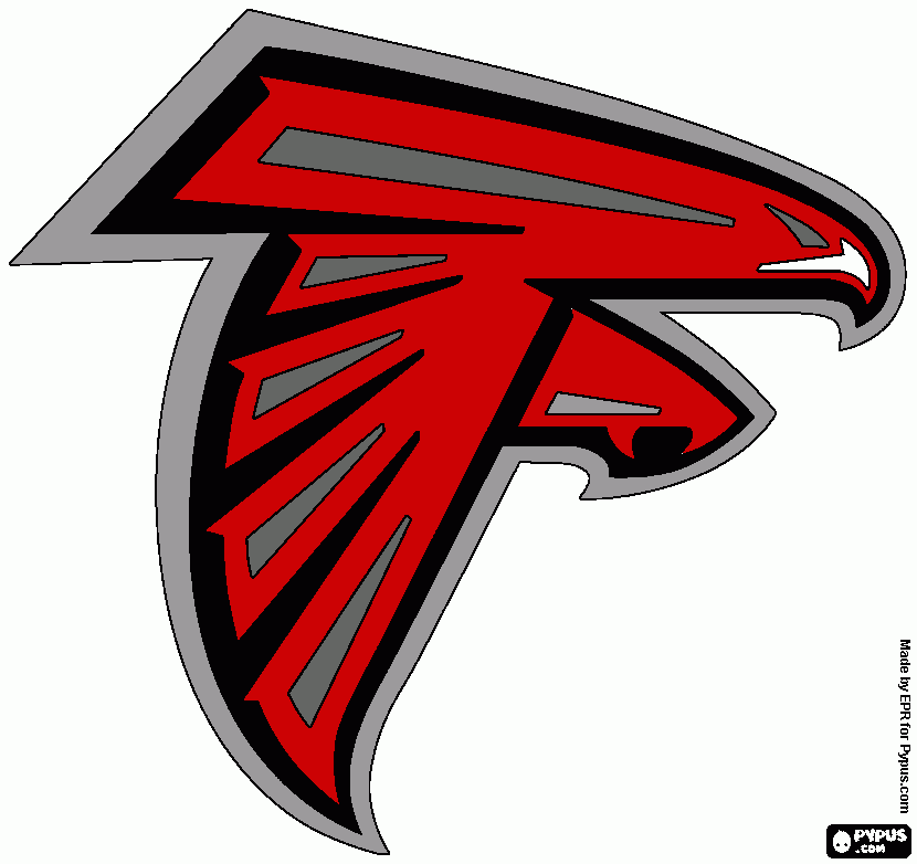 falcon design coloring page