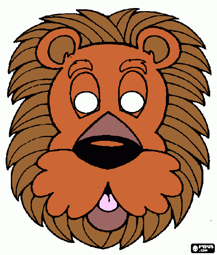 Farsangi jelmez coloring page