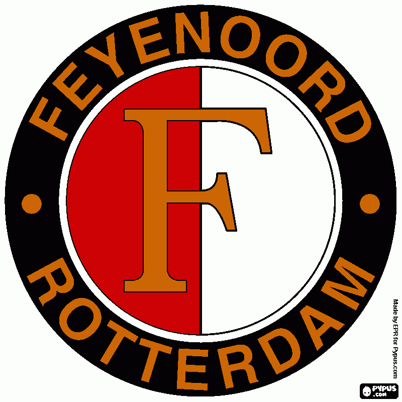 feyenoord rotterdam coloring page