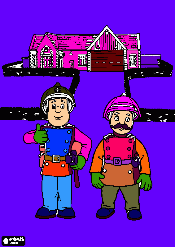 Fireman Sam  coloring page