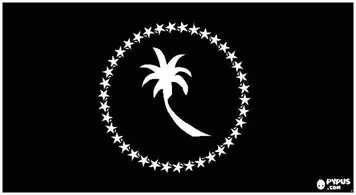 flag (Chuuk) coloring page
