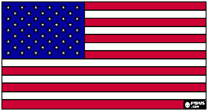 flag coloring page