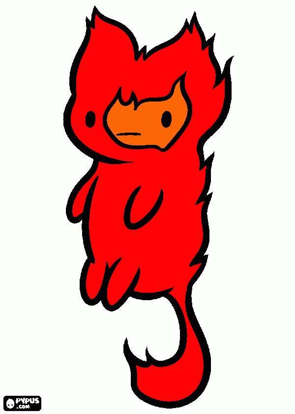 flambo from adventure time coloring page