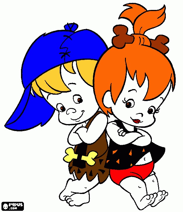 flintstones!! coloring page
