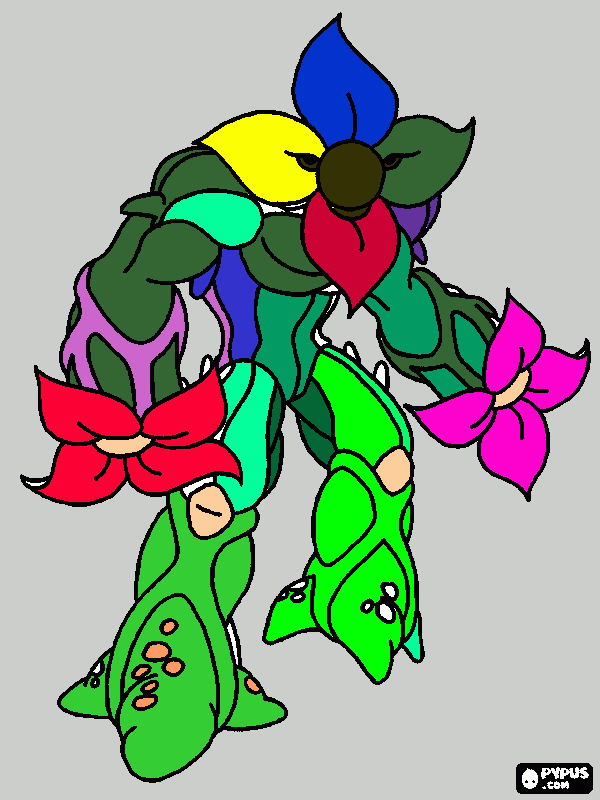 FLORUS EL VENENOSO coloring page