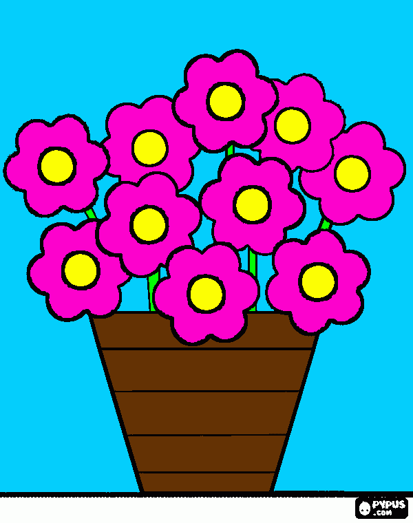 flowers for mom coloring page