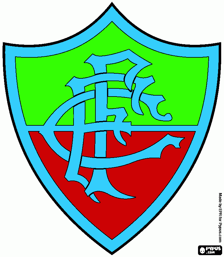 Fluminense FC, sports club and soccer team  coloring page