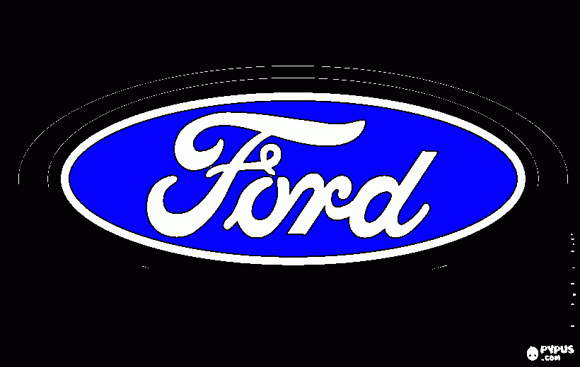 Ford Logo coloring page