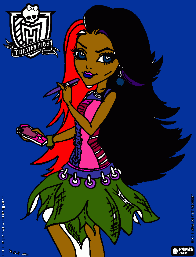 fox girl coloring page