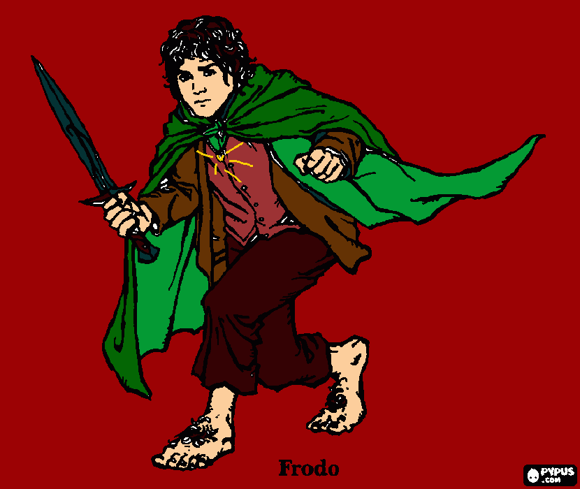 frodo! coloring page