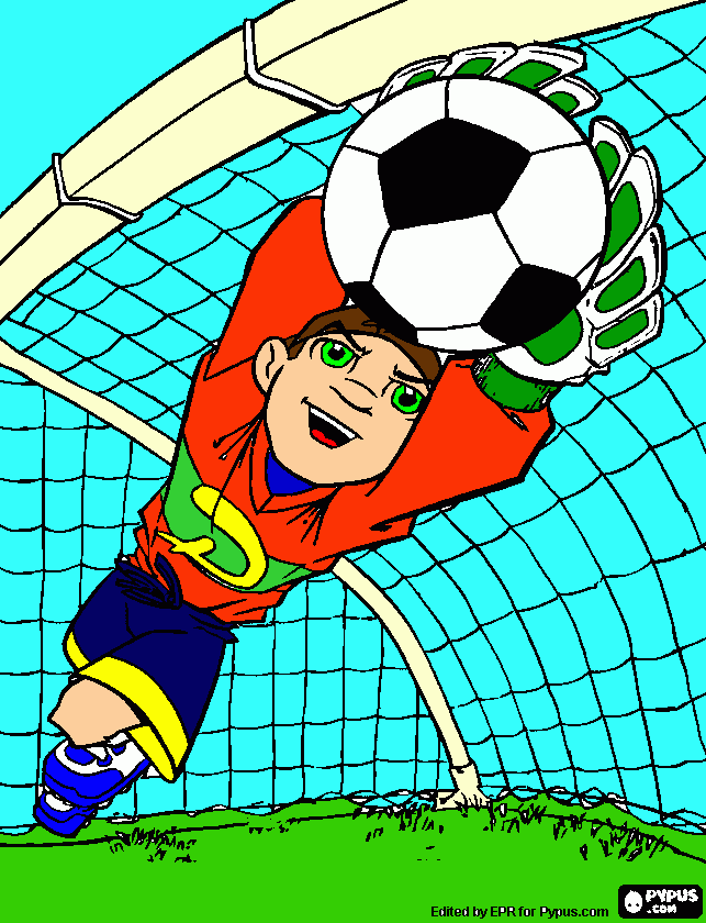 futbol coloring page