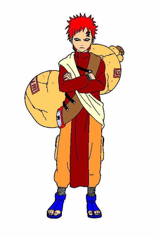 gaara coloring page