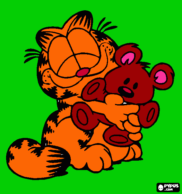 garfield coloring page
