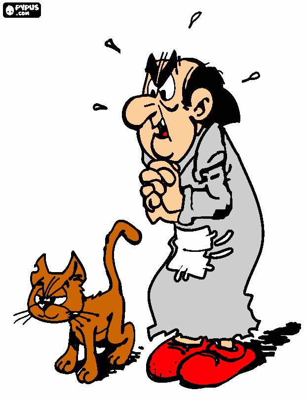 gargamel coloring page