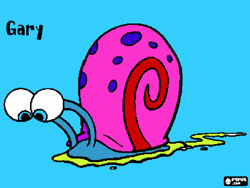Gary the Snail coloring page