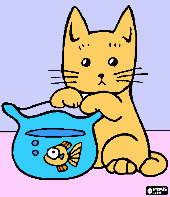 Gatito coloring page