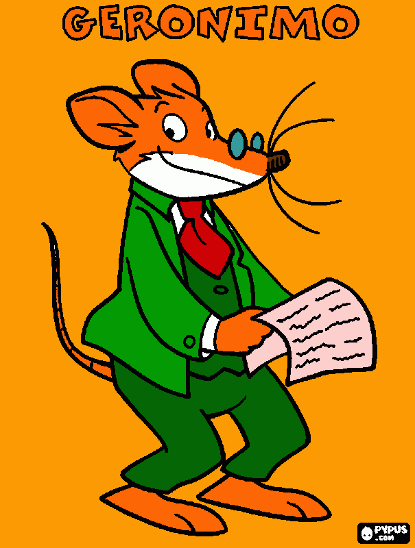 geronimo stilton coloring page