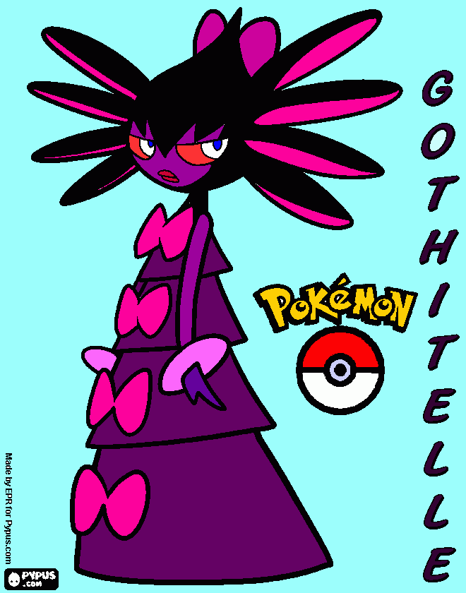 Ghost Type Pokemon coloring page