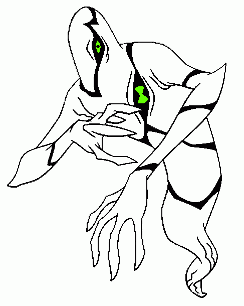 ghostfreak coloring page