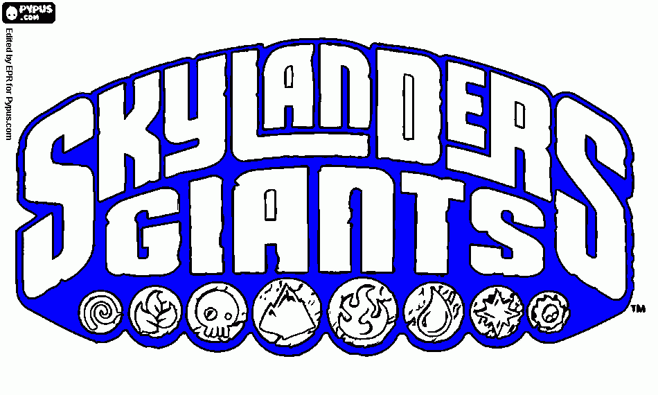 giant logo coloring page