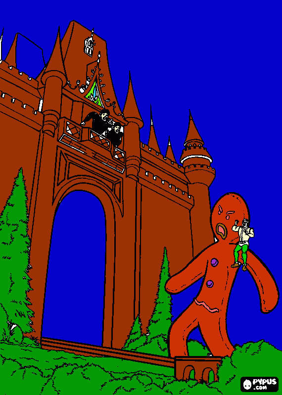 Gingy and Mungo coloring page