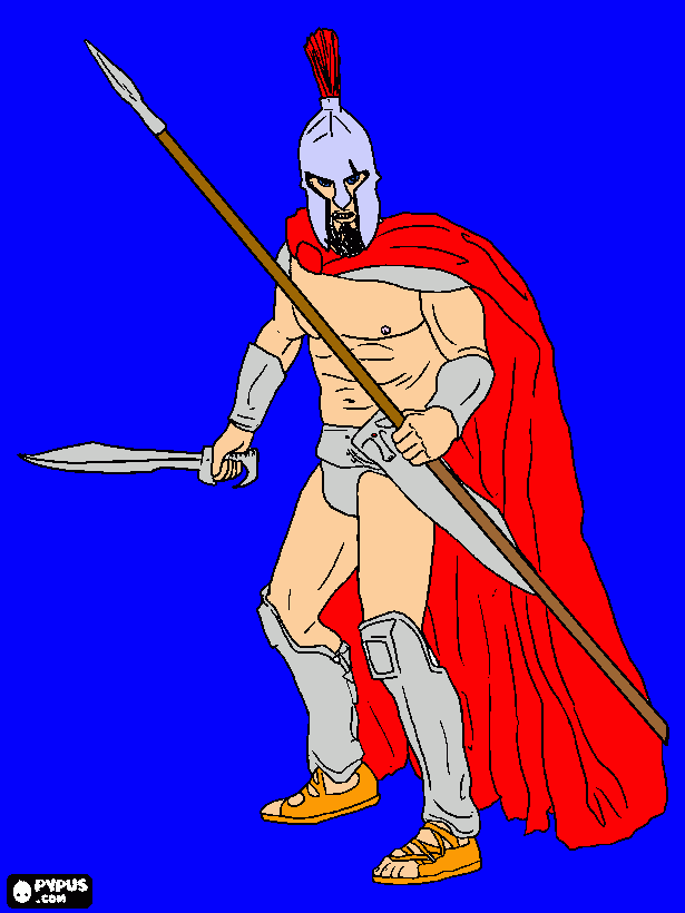 Gladiator coloring page
