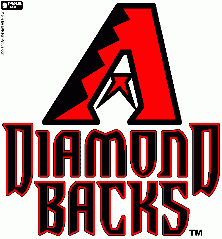 GO DBACKS coloring page