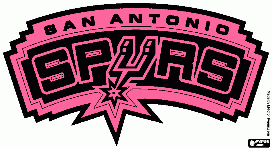 Go Spurs Go coloring page