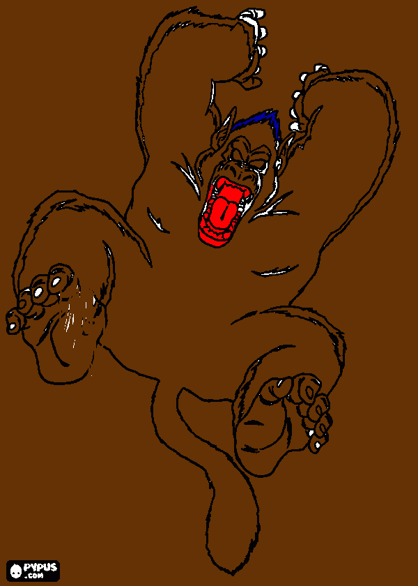 GOGZILA coloring page