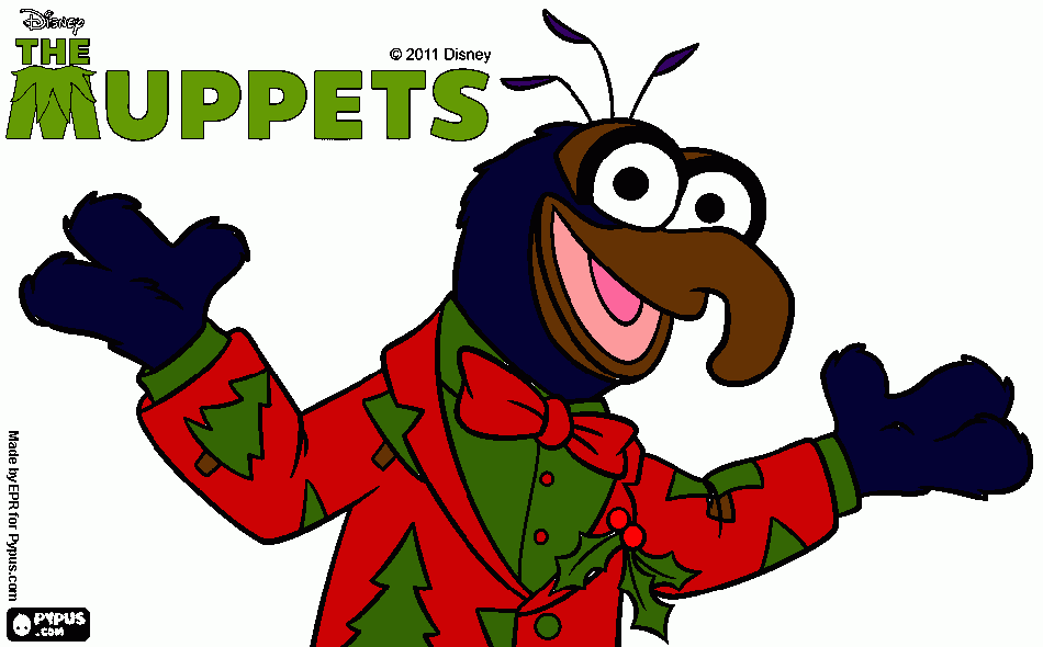 gonzo coloring page