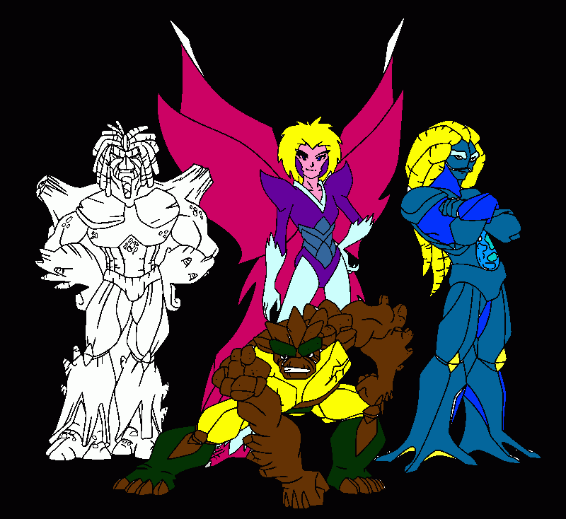 Gormiti invincible Overlords Nature! coloring page