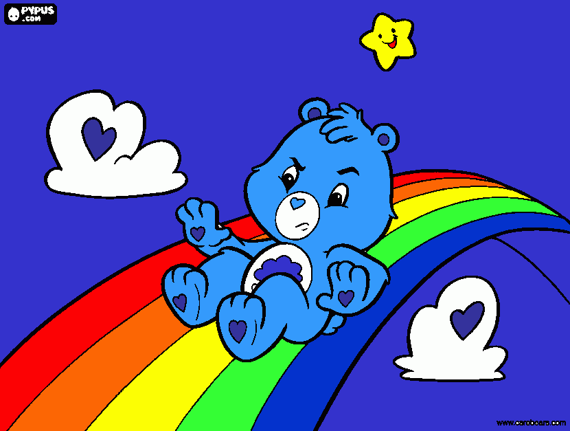 grumpybear coloring page