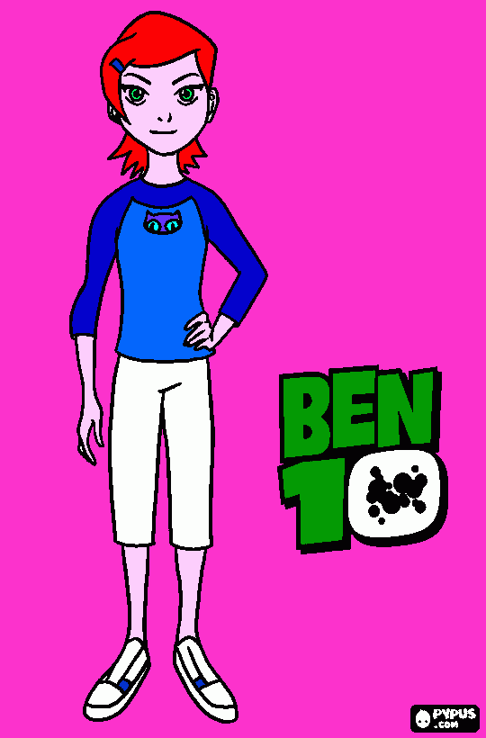 gwen coloring page