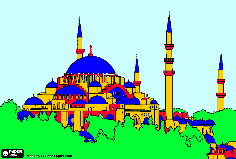 hagia sophia - aidan coloring page