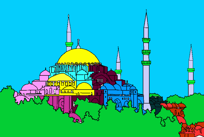 Hagia Sophia coloring page