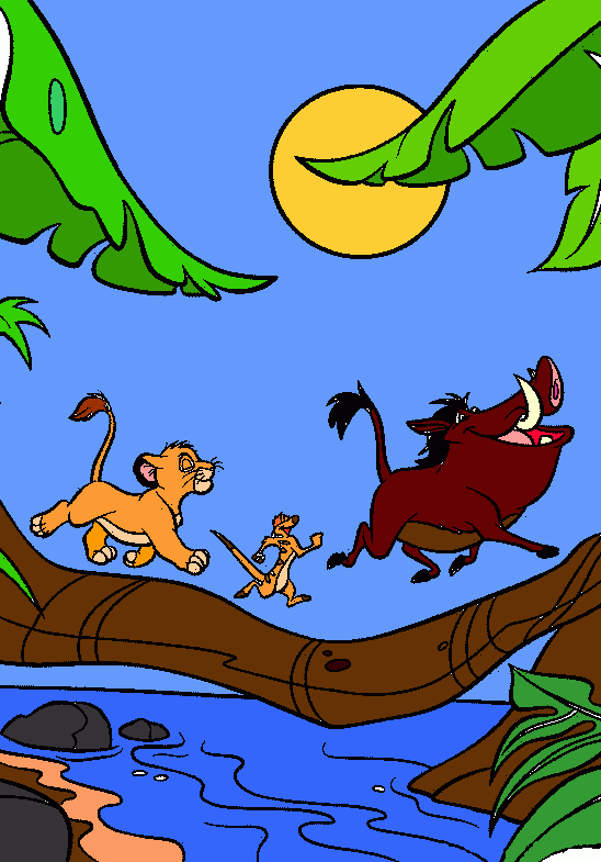 hakuna matata! coloring page