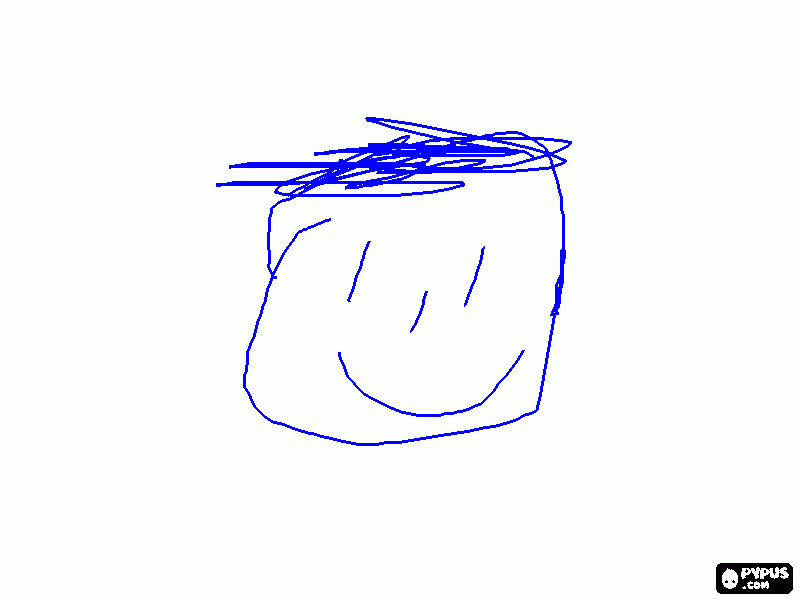 Happy face coloring page