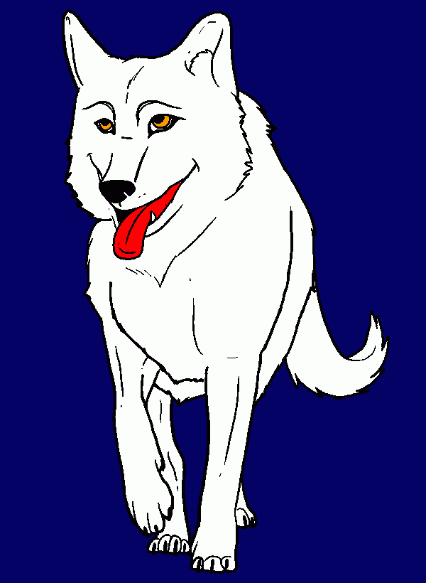 Happy Kiba coloring page