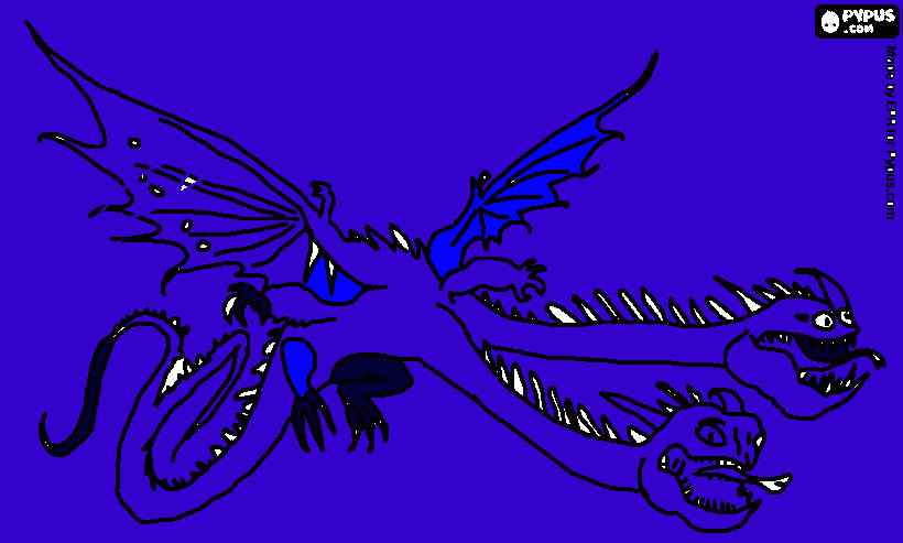 Hedious Zibbleback from Nikko coloring page