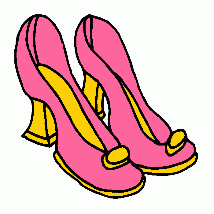 high heels coloring page