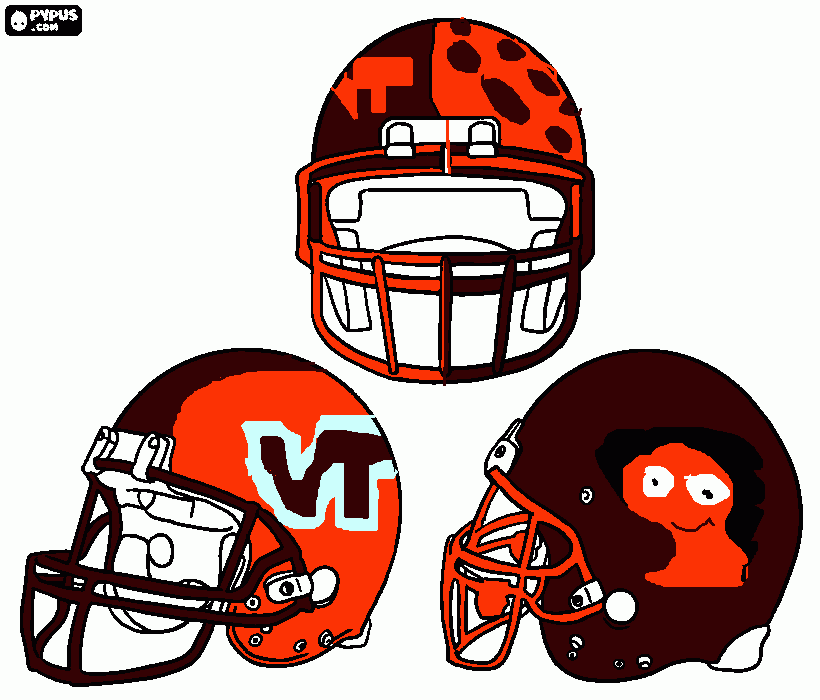 hokie coloring page