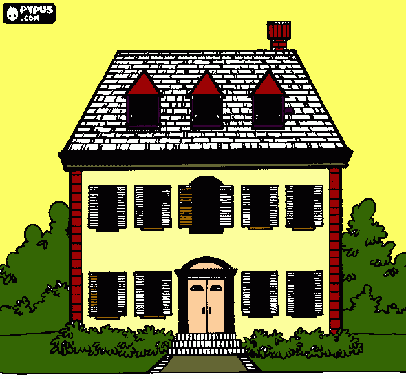 Home coloring page
