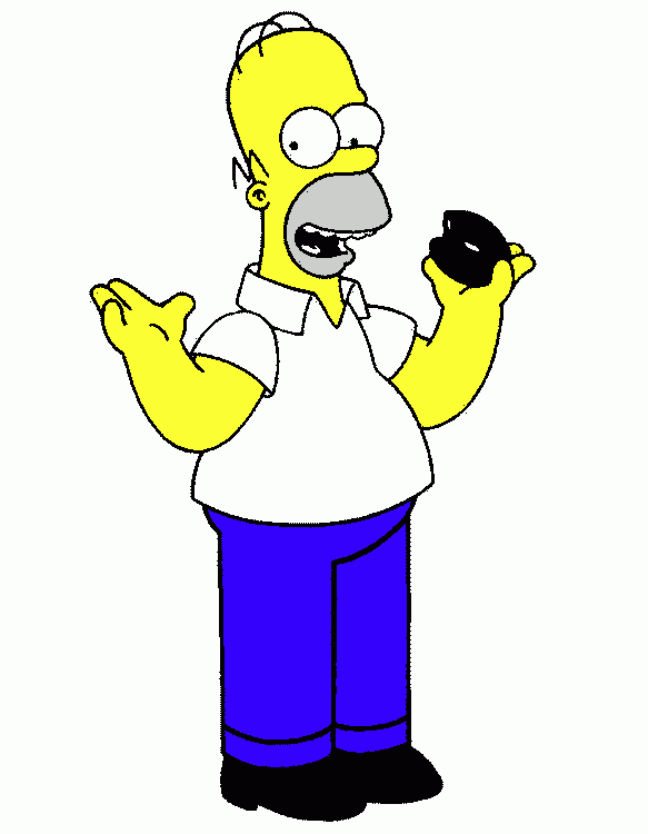 homer simpson coloring page