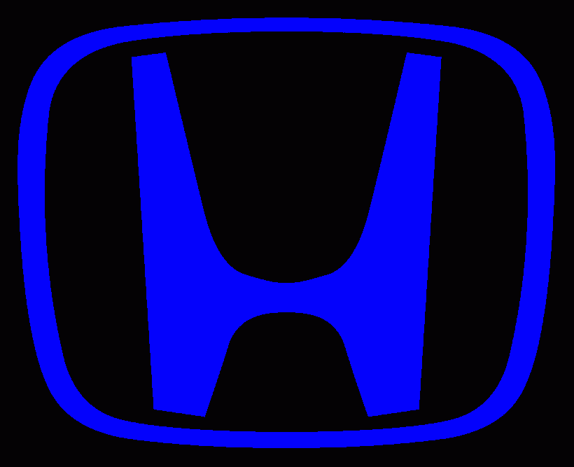 honda logo black coloring page
