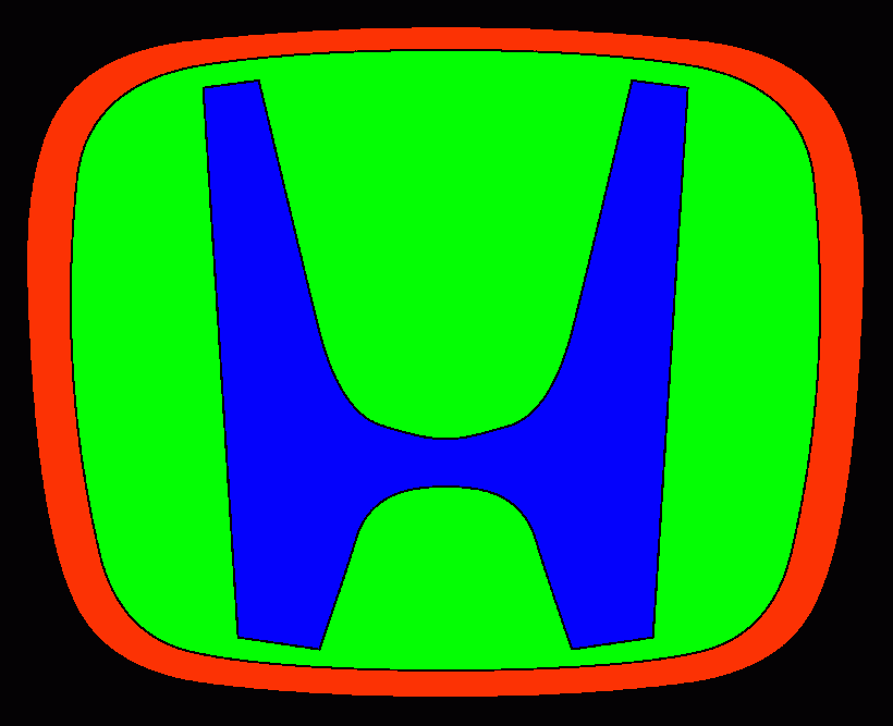 honda logo coloring page