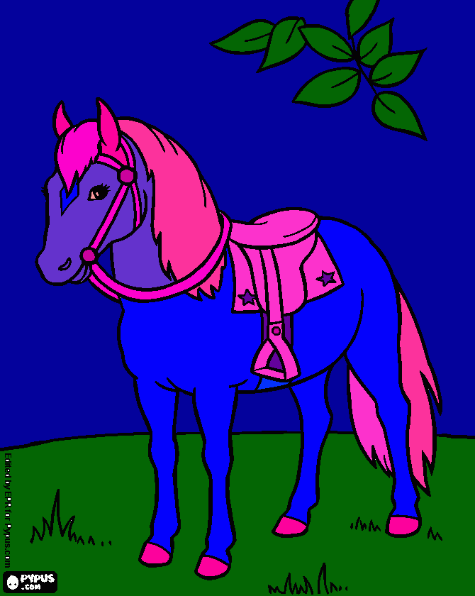 horse by lyla coloring page
