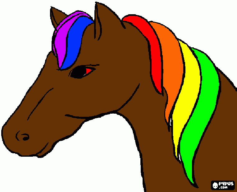 Horse Head coloring page
